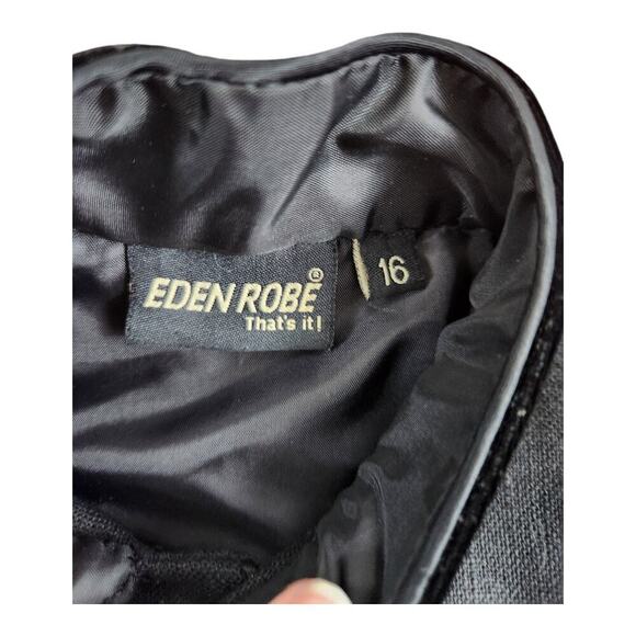 Eden Robe Boys sz 16 made in Pakistan black Sherwani - Picture 3 of 13